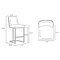 Manhattan Comfort Serena Barstool in White BS020-WH - alternate 7